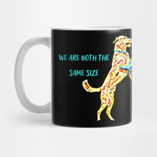 dancing fight dog Mug